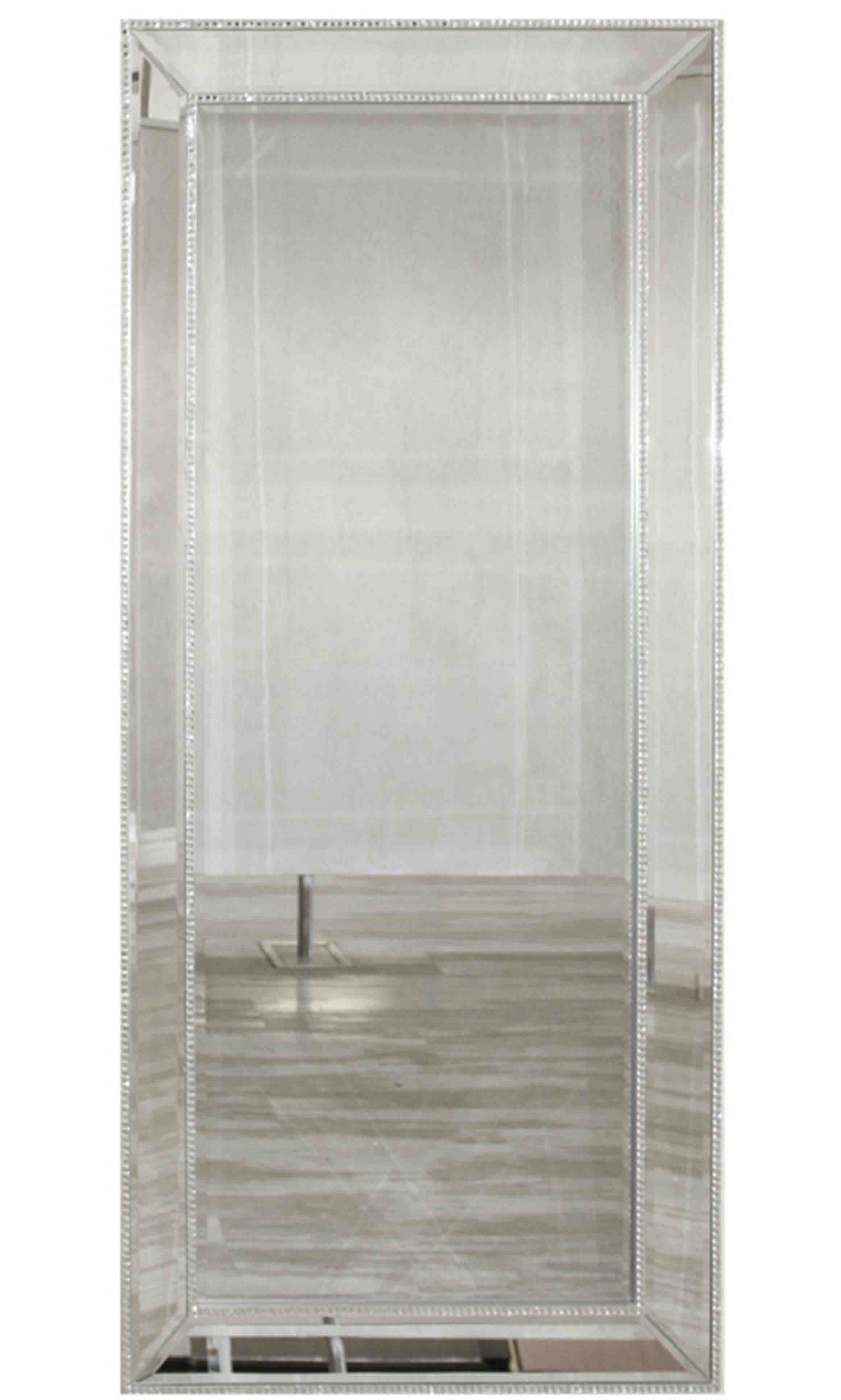 TS058 Wall décor art mirror on mirror rectangular ornate large